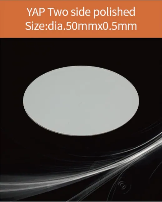 YAG(Ce) / YAP(Ce) YAP:Ce dia.50x0.5mm scintillation crystal by EPIC Crystal