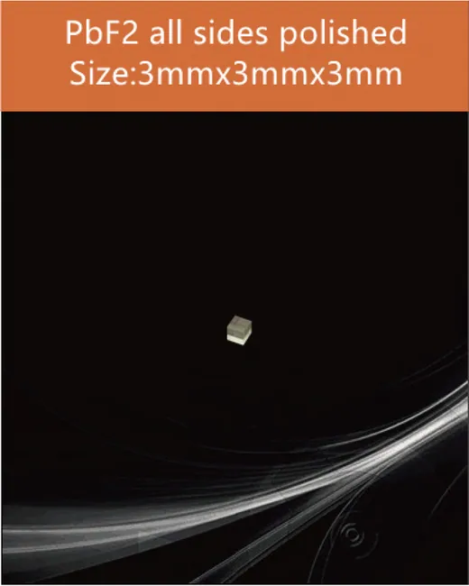 3x3x3mm all sides polished scintillation crystal by EPIC Crystal