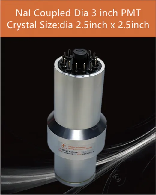 diameter 2.5"x2.5" with PMT CR119 scintillation crystal by EPIC Crystal