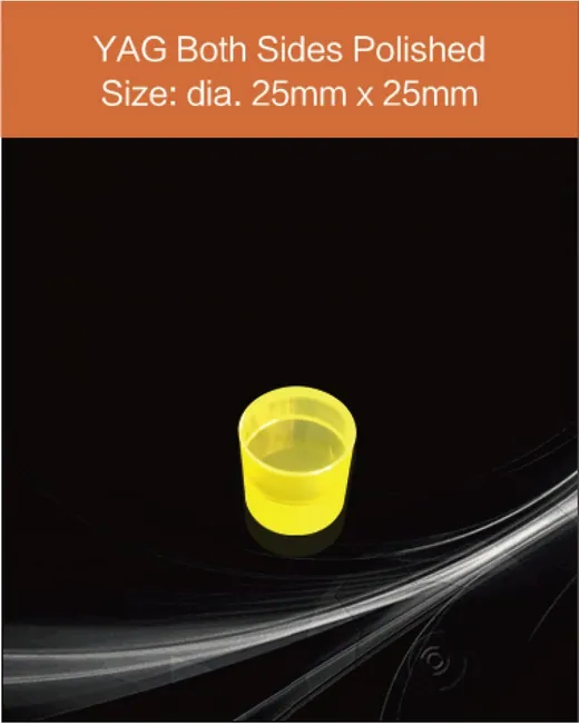 diameter 25x25mm both sides polished scintillation crystal by EPIC Crystal