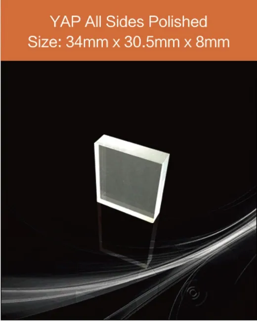 30.5x34x8mm scintillation crystal by EPIC Crystal