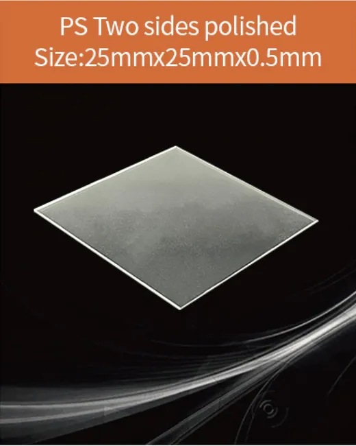 Plastic 25x25x0.5mm scintillation crystal by EPIC Crystal