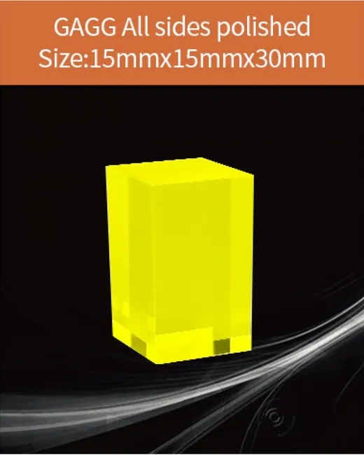 GAGG-Scintillator-15x15x30mm scintillation crystal by EPIC Crystal