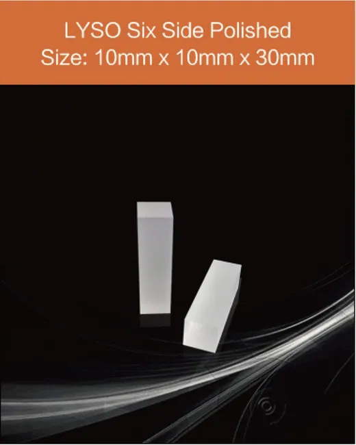 10x10x30mm all sides polished scintillation crystal by EPIC Crystal