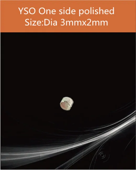 YSO(Ce) dia 3x2mm scintillation crystal by EPIC Crystal