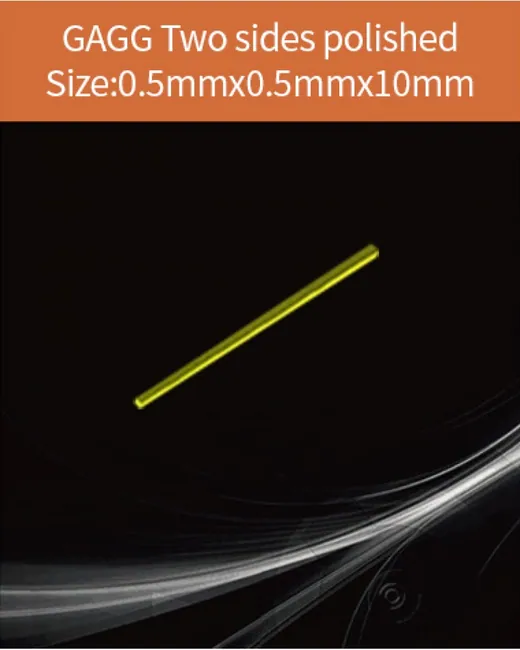 GAGG-Scintillator-0.5x0.5x10mm scintillation crystal by EPIC Crystal