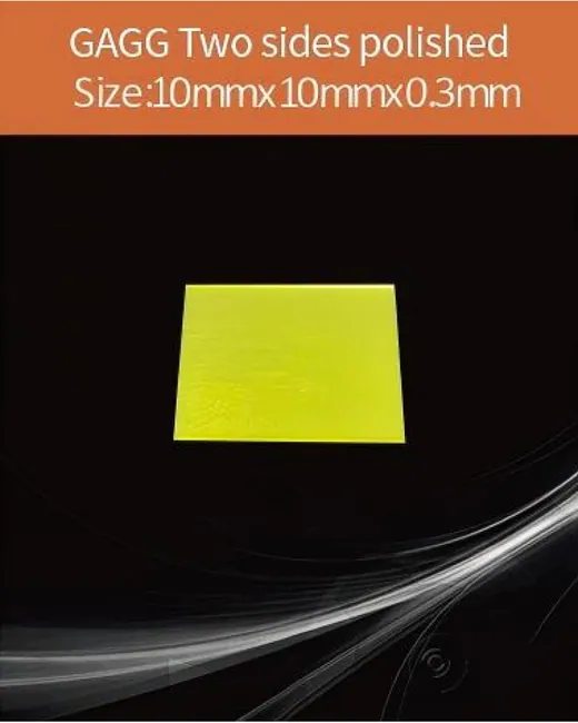 GAGG-Scintillator-10x10x0.3mm scintillation crystal by EPIC Crystal