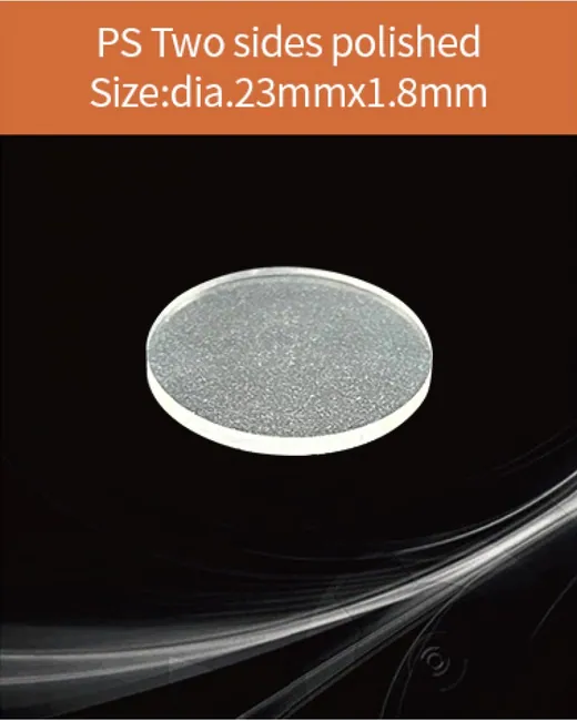 Plastic dia.23x1.8mm scintillation crystal by EPIC Crystal