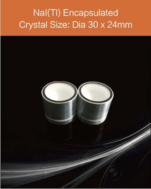 diameter 30 mm x 24 mm scintillation crystal by EPIC Crystal
