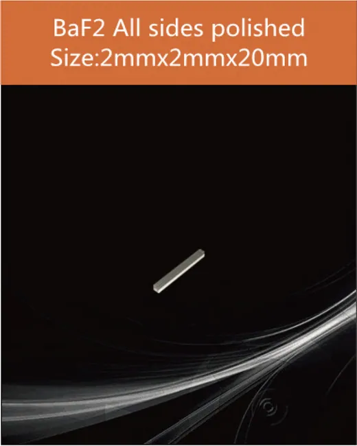 2x2x20mm two sides polished scintillation crystal by EPIC Crystal