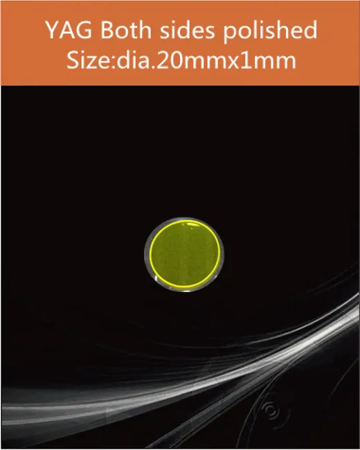 diameter 20x1mm both sides polished scintillation crystal by EPIC Crystal