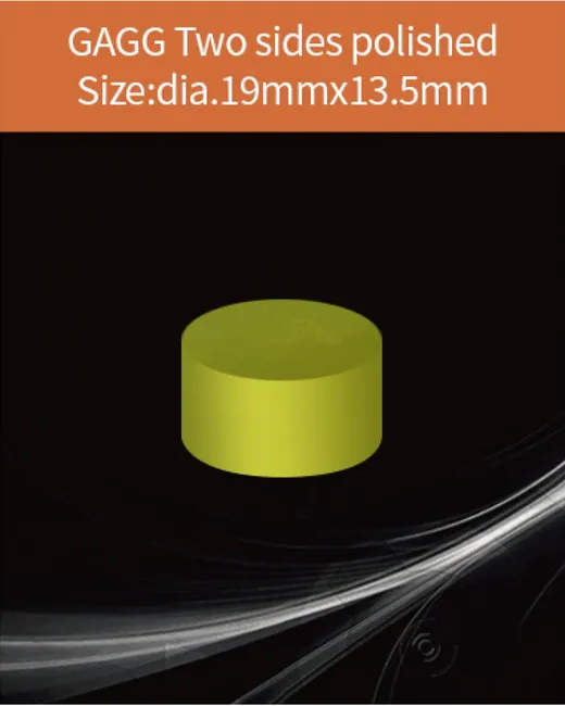 GAGG-Scintillator-diameter 19x13.5mm scintillation crystal by EPIC Crystal