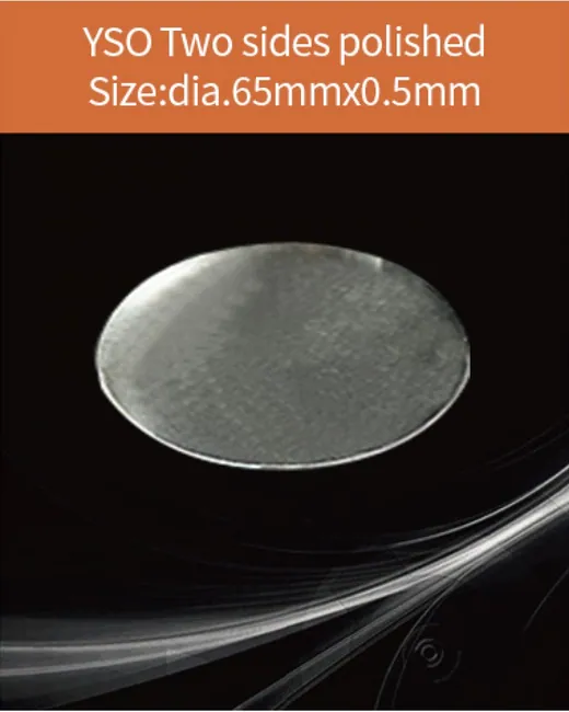dia.65x0.5mm scintillation crystal by EPIC Crystal