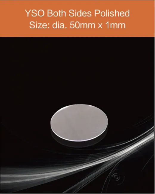 diameter 50mm x 1mm thickness scintillation crystal by EPIC Crystal