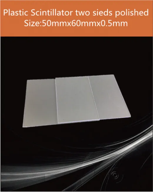 Plastic 50x60x0.5mm scintillation crystal by EPIC Crystal