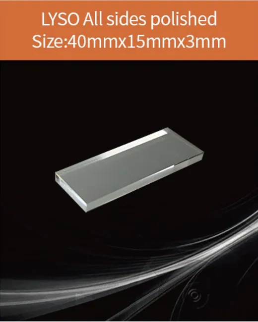 40x15x3mm all sides polished scintillation crystal by EPIC Crystal