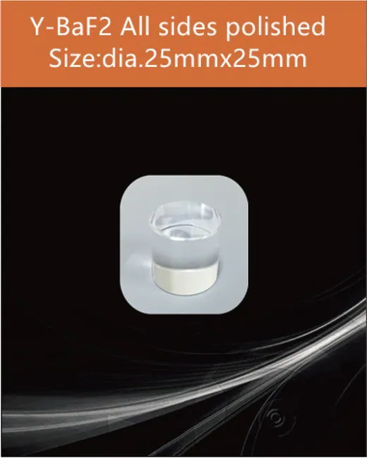 dia.25x25mm all sides polished scintillation crystal by EPIC Crystal