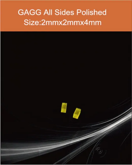 GAGG(Ce) 2x2x4mm scintillation crystal by EPIC Crystal