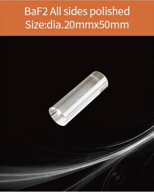 diameter 20x50mmall sides polished scintillation crystal by EPIC Crystal