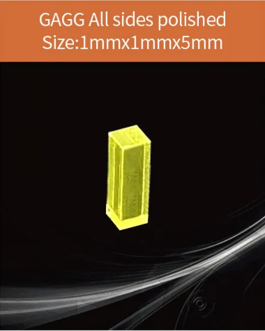 GAGG-Scintillator-1x1x5mm scintillation crystal by EPIC Crystal