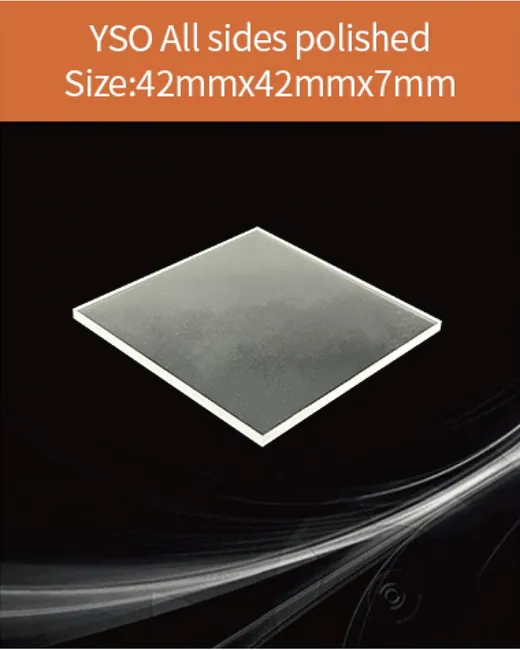 42x42x7mm scintillation crystal by EPIC Crystal