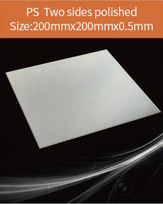 Plastic 200x200x0.5mm scintillation crystal by EPIC Crystal