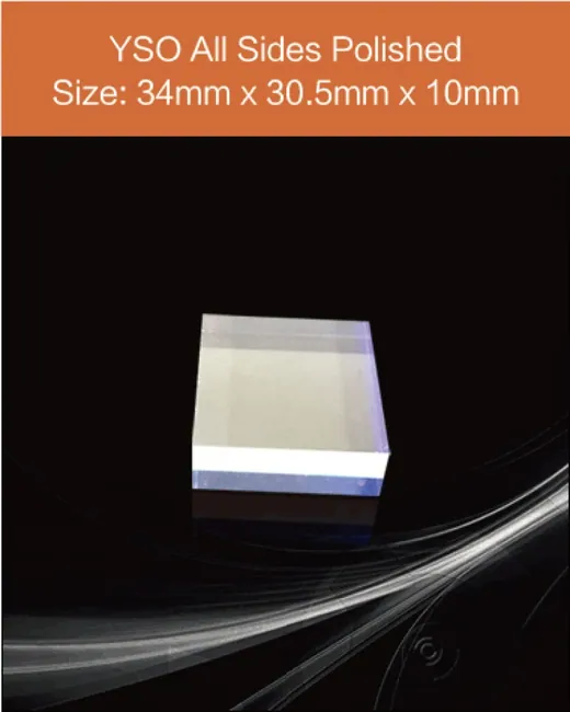 34mm x 30.5mm x 10mm scintillation crystal by EPIC Crystal
