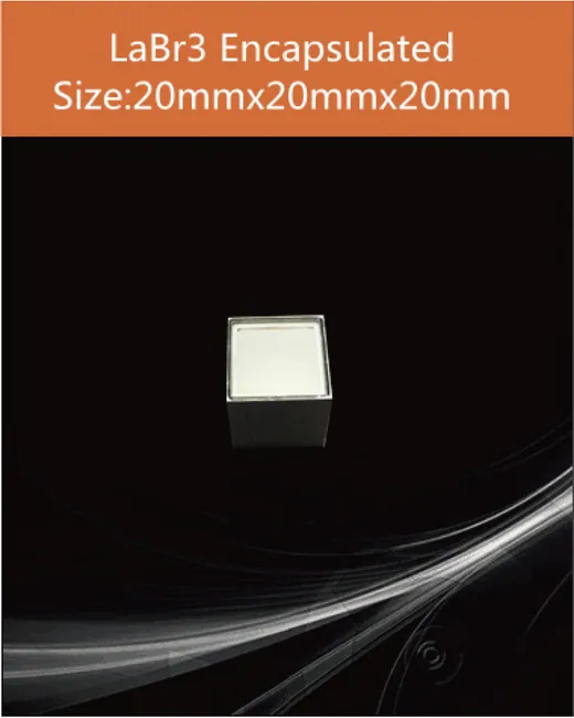 20x20x20mm encapsulated scintillation crystal by EPIC Crystal