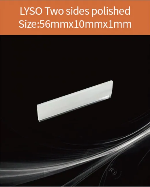 56x10x1mm both sides polished scintillation crystal by EPIC Crystal