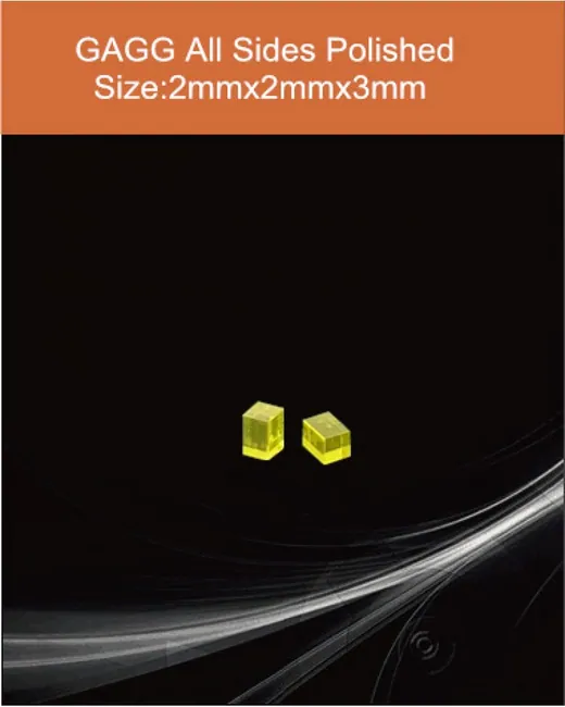 GAGG(Ce) 2x2x3mm scintillation crystal by EPIC Crystal