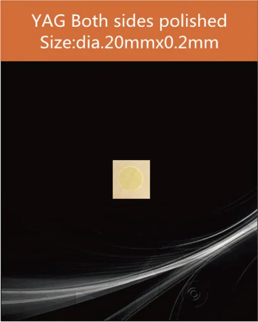 YAG dia.20x0.2mm scintillation crystal by EPIC Crystal