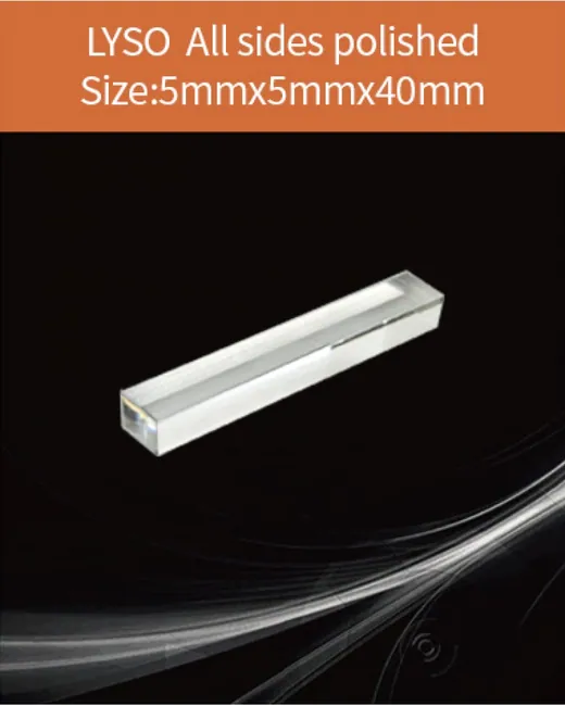 5x5x40 mm all sides polished scintillation crystal by EPIC Crystal