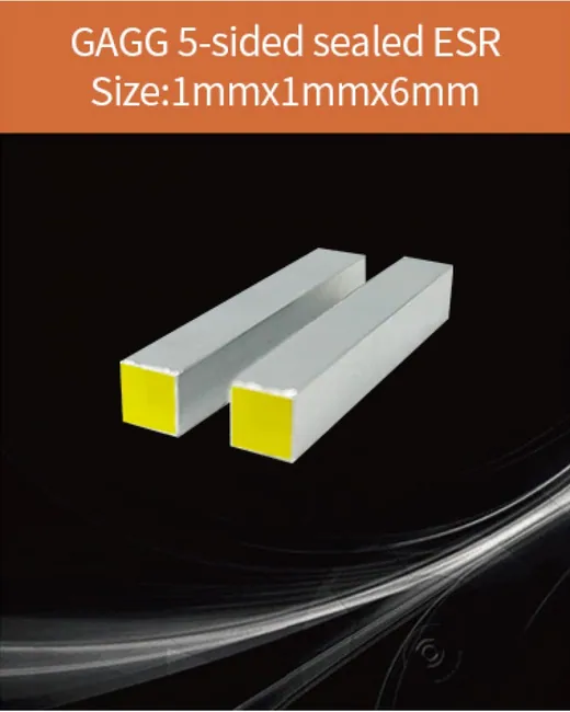 GAGG-Scintillator-1x1x6mm scintillation crystal by EPIC Crystal