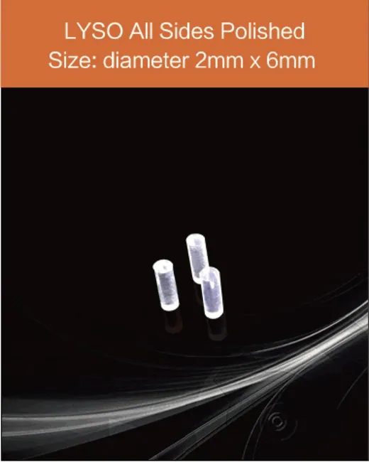 diameter 2mm x 6mm thickness scintillation crystal by EPIC Crystal