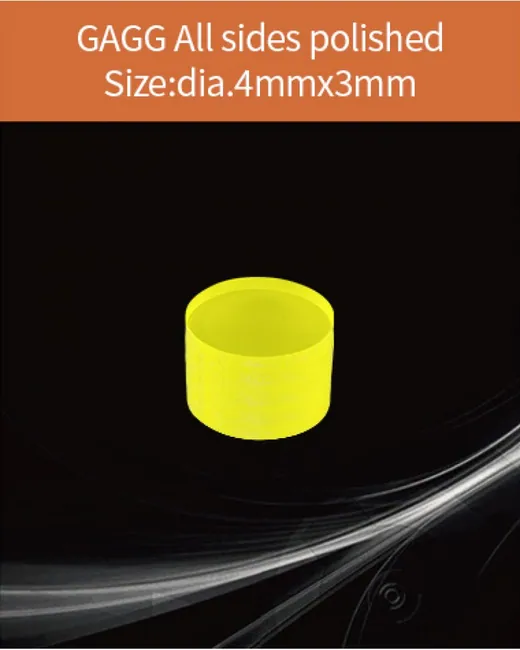 GAGG-Scintillator-dia.4x3mm scintillation crystal by EPIC Crystal