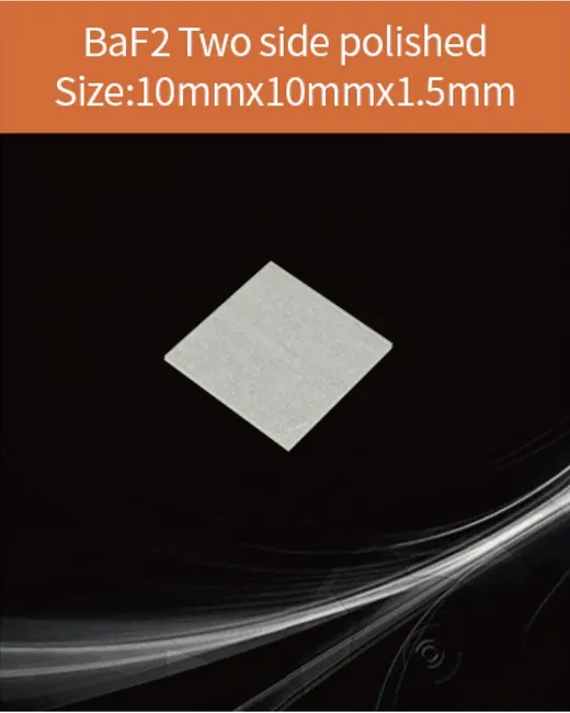 10x10x1.5mm both sides polished scintillation crystal by EPIC Crystal