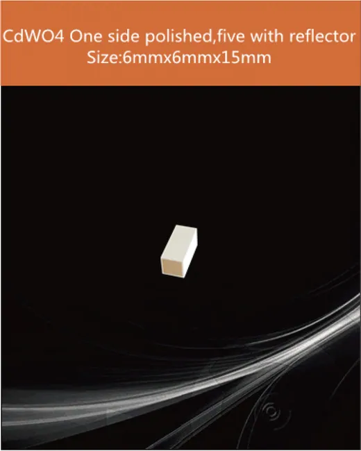 6x6x15 mm packed with reflective coating scintillation crystal by EPIC Crystal