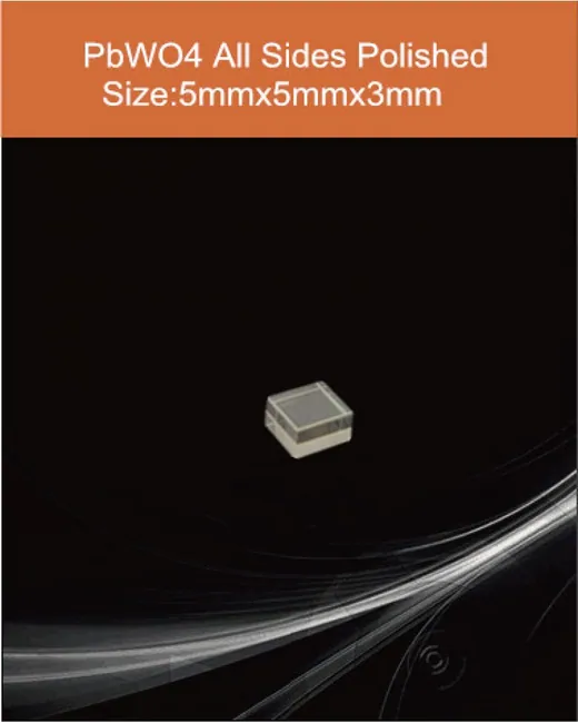 5mm x 5mm x3mm all sides polished scintillation crystal by EPIC Crystal