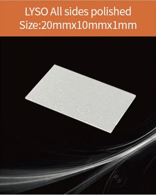 20x10x1mm all sides polished scintillation crystal by EPIC Crystal