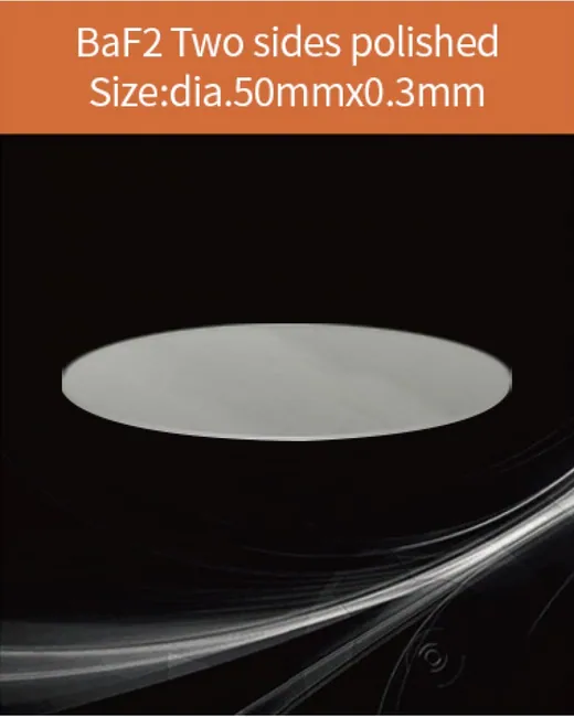 diameter 50x0.3mm both sides polished scintillation crystal by EPIC Crystal