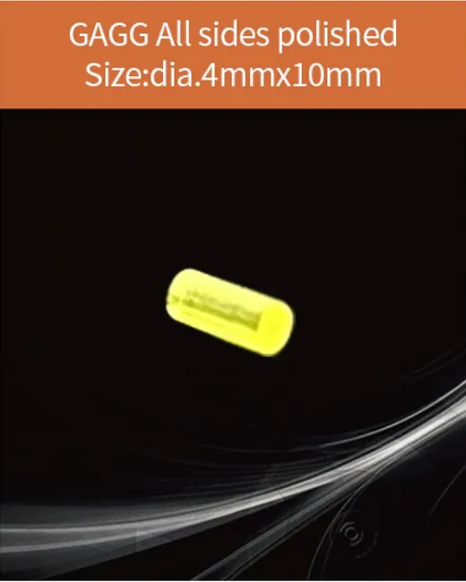 GAGG-Scintillator-dia.4x10mm scintillation crystal by EPIC Crystal