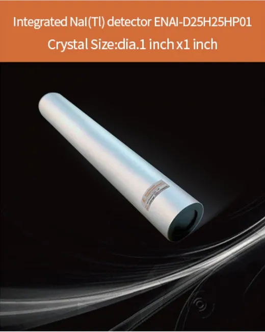 NaI(Tl) ENAI-D25H25DHP01 scintillation crystal by EPIC Crystal