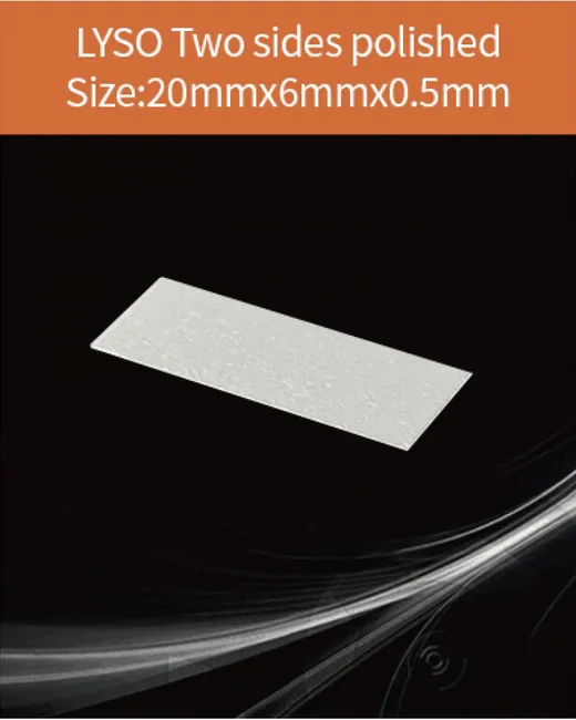 20x6x0.5mm both sides polished scintillation crystal by EPIC Crystal