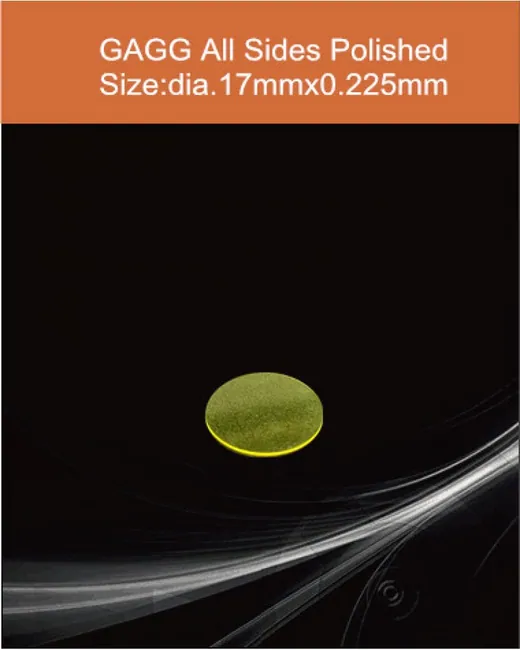 GAGG-Scintillator-17x0.225mm scintillation crystal by EPIC Crystal