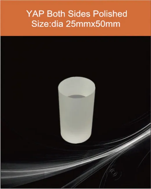 YAG(Ce) / YAP(Ce) YAP:Ce 25mm x50mm scintillation crystal by EPIC Crystal
