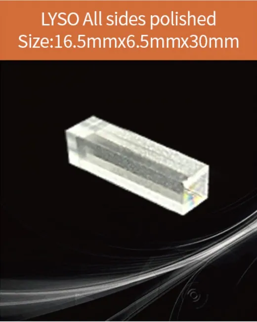 16.5x16.5x30mm all sides polished scintillation crystal by EPIC Crystal