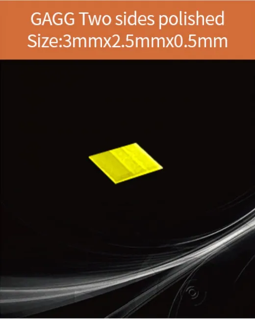 GAGG-Scintillator-3x2.5x0.5mm scintillation crystal by EPIC Crystal