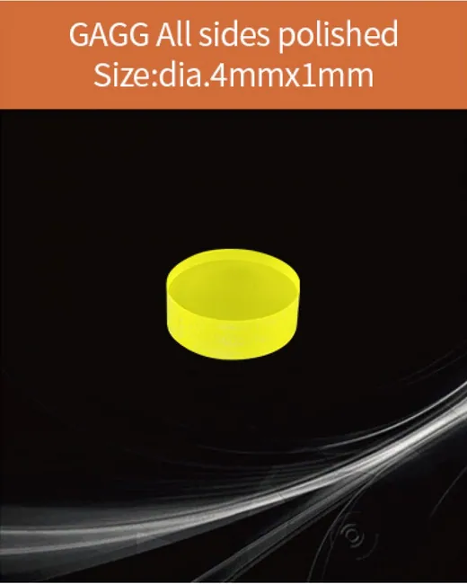 GAGG-Scintillator-dia.4x1mm scintillation crystal by EPIC Crystal