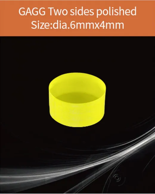 GAGG-Scintillator-dia.6x4mm scintillation crystal by EPIC Crystal