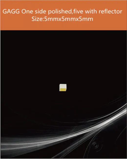 GAGG-Scintillator-5x5x5mm with reflector scintillation crystal by EPIC Crystal